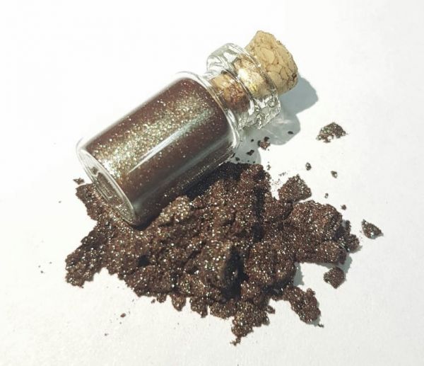 №3 Mini-mineral pigment ocher brown Bustan Budur, 2 ml